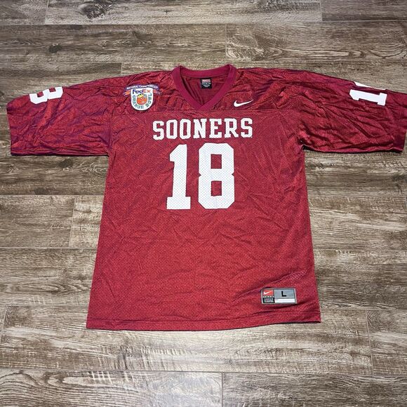 Nike Other - Vtg Nike Team OU Jersey L NCAA Oklahoma Sooners Football National Championship